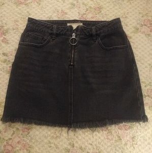 Black denim PacSun skirt